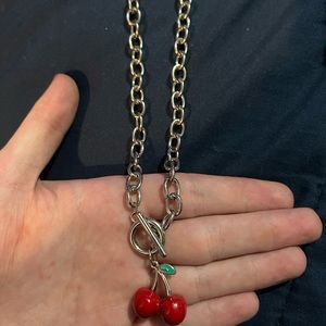 Cherry pendant necklace